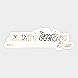 F X R - Touring Gold Pinstripe T-Shirt Sticker